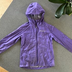 Girls size 7/8 purple Switchback II lightweight rain jacket